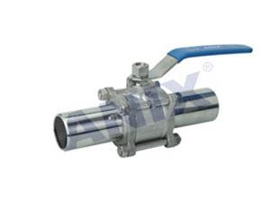 Sanitary inner polished extension welded ball valve 2