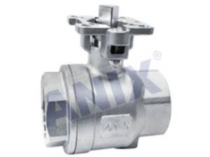 Two piece high platform Thread Ball Valve 1000WOG