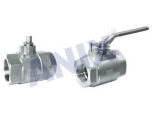 Two Piece Female Thread Ball Valve 3000/6000WOG